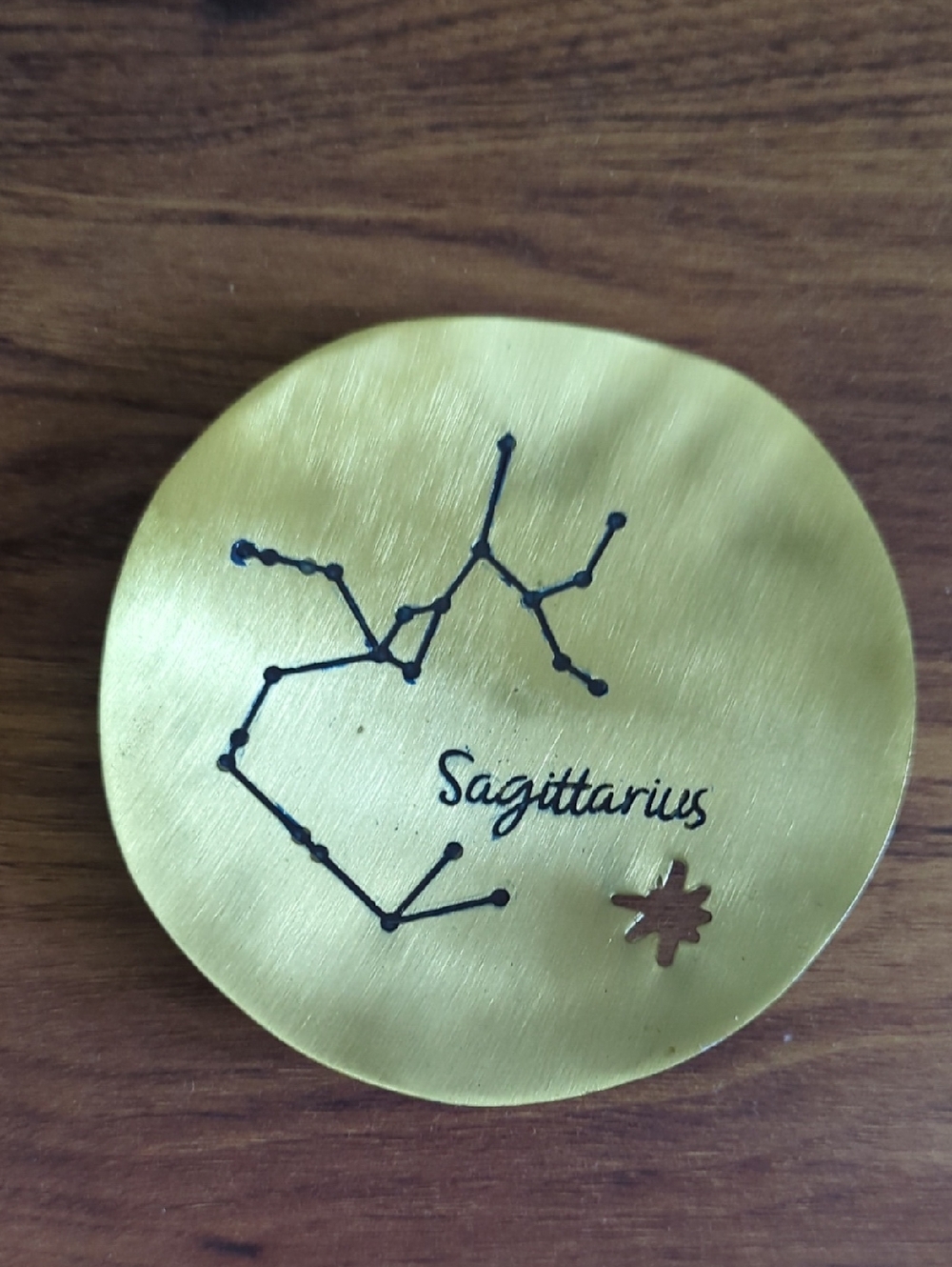 Sagittarius Brass Zodiac Trinket Dish